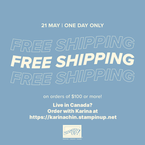 Free Shipping on everything May 21st!