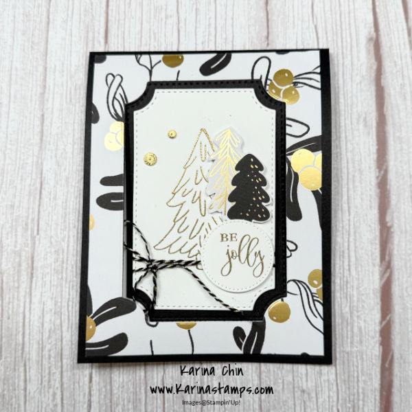 Pop Up Fancy Fold Christmas Card with the Modern Christmas Suite