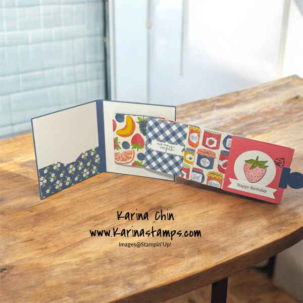 How to Make a Sliding Pocket Card with the Stampin’Up! Homemade Sweetness Suite