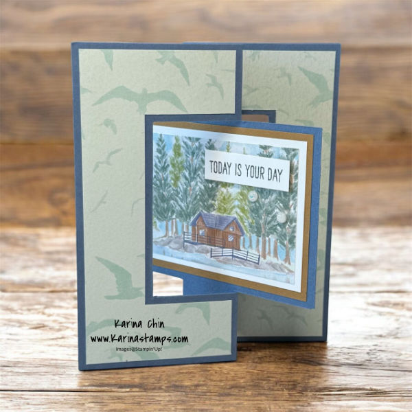 Easy Flip Flap Card Tutorial with the Relaxing Waterside Bundle